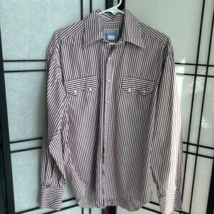 ROCKMOUNT Ranch Wear Denver Colorado Pearl Snap Button Shirt Size Small